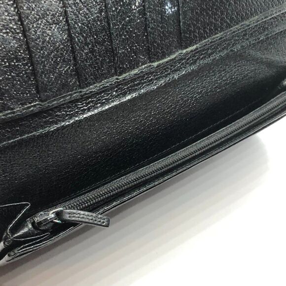Authentic GUCCI Black Fabric & Leather Long Designer Wallet - Picture 8 of 11